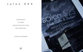 Salon 523 website