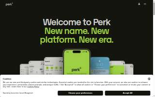Perk Place Catering website