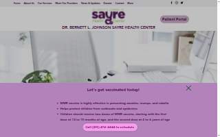 Sayre Health Center website