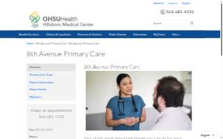 Hillsboro Medical Center 8th Avenue Primary Care website