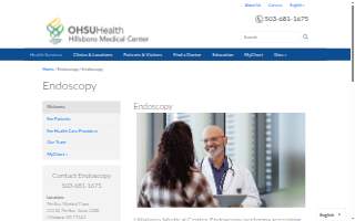 Hillsboro Medical Center Endoscopy website