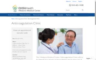 Hillsboro Medical Center Anticoagulation Clinic website