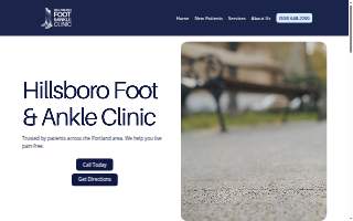 Hillsboro Foot & Ankle Clinic website