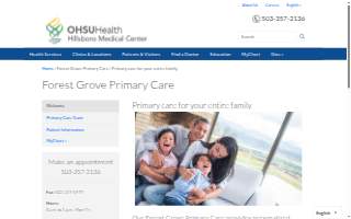 Hillsboro Medical Center Forest Grove Primary Care website