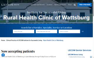 Rural Health Clinic of Wattsburg website