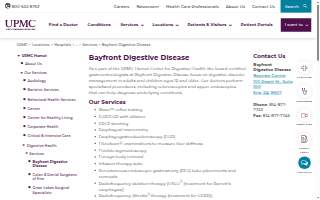 Bayfront Digestive Disease website