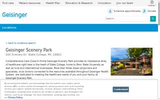 Geisinger Scenery Park website