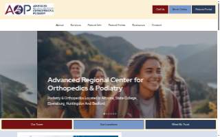 Advanced Regional Center for Ankle and Foot Care website