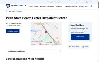 Exeter Healthways website