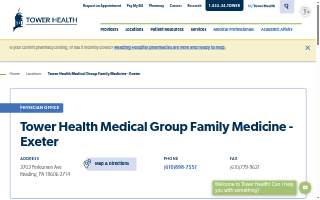 Tower Health Medical Group Family Medicine - Exeter website