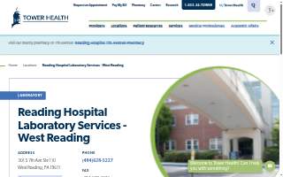 Reading Hospital Laboratory Services - West Reading website