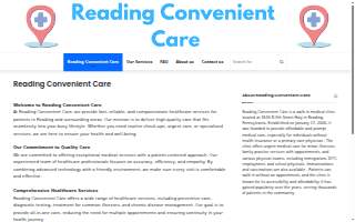 Reading Convenient Care website