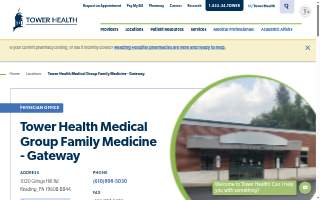 Tower Health Medical Group Family Medicine - Gateway website