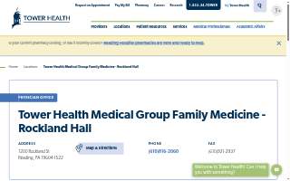 Tower Health Medical Group Family Medicine - Rockland Hall website