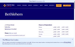 Excelsia Injury Care Bethlehem website
