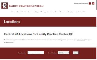Family Practice Center, PC website
