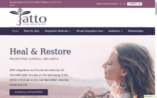 Jatto Internal Medicine & Wellness website
