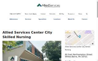 Allied Services Center City Skilled Nursing website