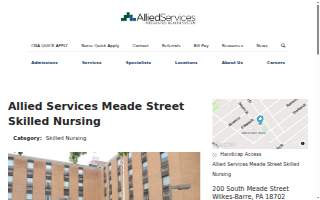 Allied Services Meade Street Skilled Nursing website