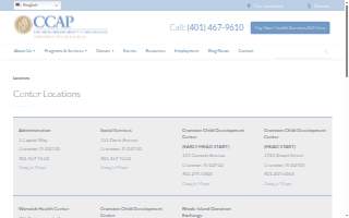 Ccap Warwick Health center website