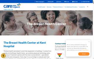The Breast Health Center at Kent Hospital website