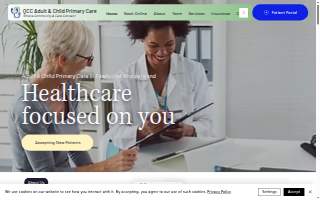 QCC Adult & Child Primary Care website
