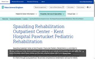 Spaulding Rehabilitation Outpatient Center - Kent Hospital Pawtucket Pediatric Rehabilitation website