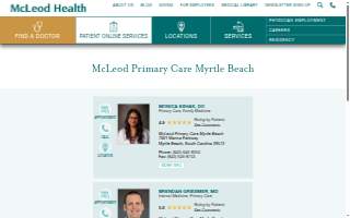McLeod Primary Care Myrtle Beach website
