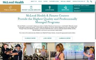 McLeod Health & Fitness Center website