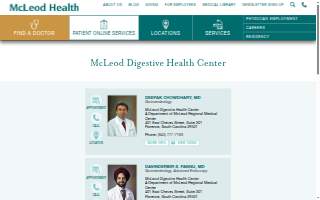 McLeod Digestive Health Center website