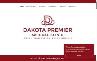 Dakota Premier Medical Clinic website