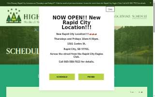 High Pines Medical Marijuana Clinic -Rapid City website