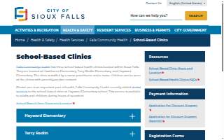 Falls Community Health website