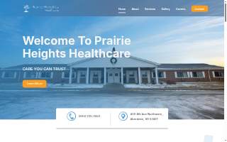 Prairie Heights Healthcare website