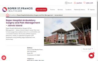 Roper Hospital Ambulatory Surgery & Pain Management website