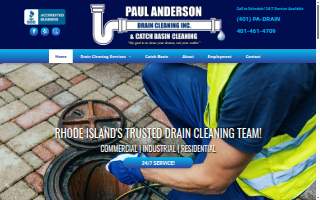 Paul Anderson Drain Cleaning Inc. website