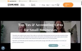 Dark Horse CPAs of Sioux Falls website