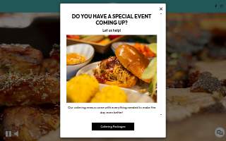 Baby Bird Catering website