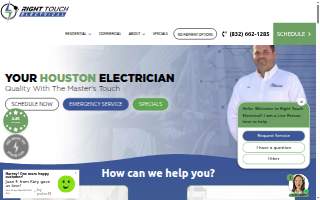 Right Touch Electrical West Houston website