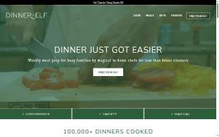 Dinner Elf website