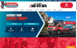 Cardinal Heating, Cooling, Plumbing & Electric website