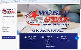 World Star Insurance, Corp website