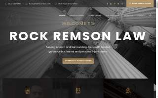 Rock Remson Law Firm - Criminal Defense Lawyer of Atlanta website