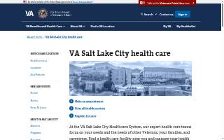 Va Medical center of Salt Lake City website