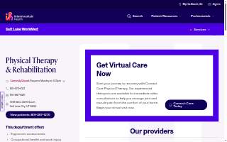 Intermountain Health Physical Therapy & Rehabilitation - Salt Lake WorkMed website