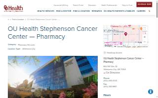 OU Health Stephenson Cancer Center - Pharmacy website