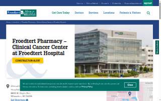 Froedtert Pharmacy – Clinical Cancer Center, Froedtert Hospital website