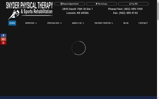 Snyder Physical Therapy & Sports Rehabilitation website