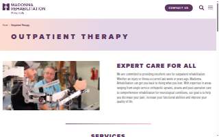 Madonna Therapy Plus - Currently Seeing Patients website