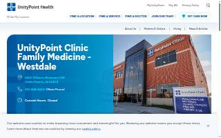 UnityPoint Clinic Westdale website